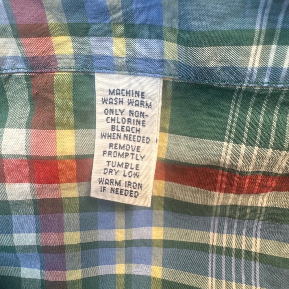 Ralph Lauren Mens 2XLT Tall Classic Fit Plaid Short Sleeve Button Down Shirt - Picture 7 of 7
